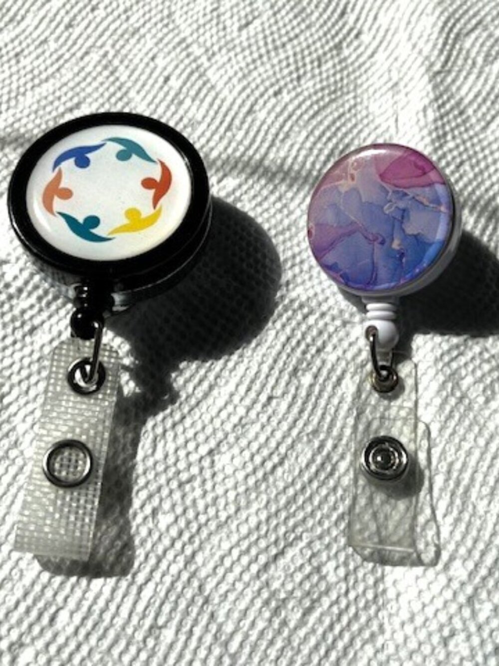 Retractable Name Badge Holder Pair